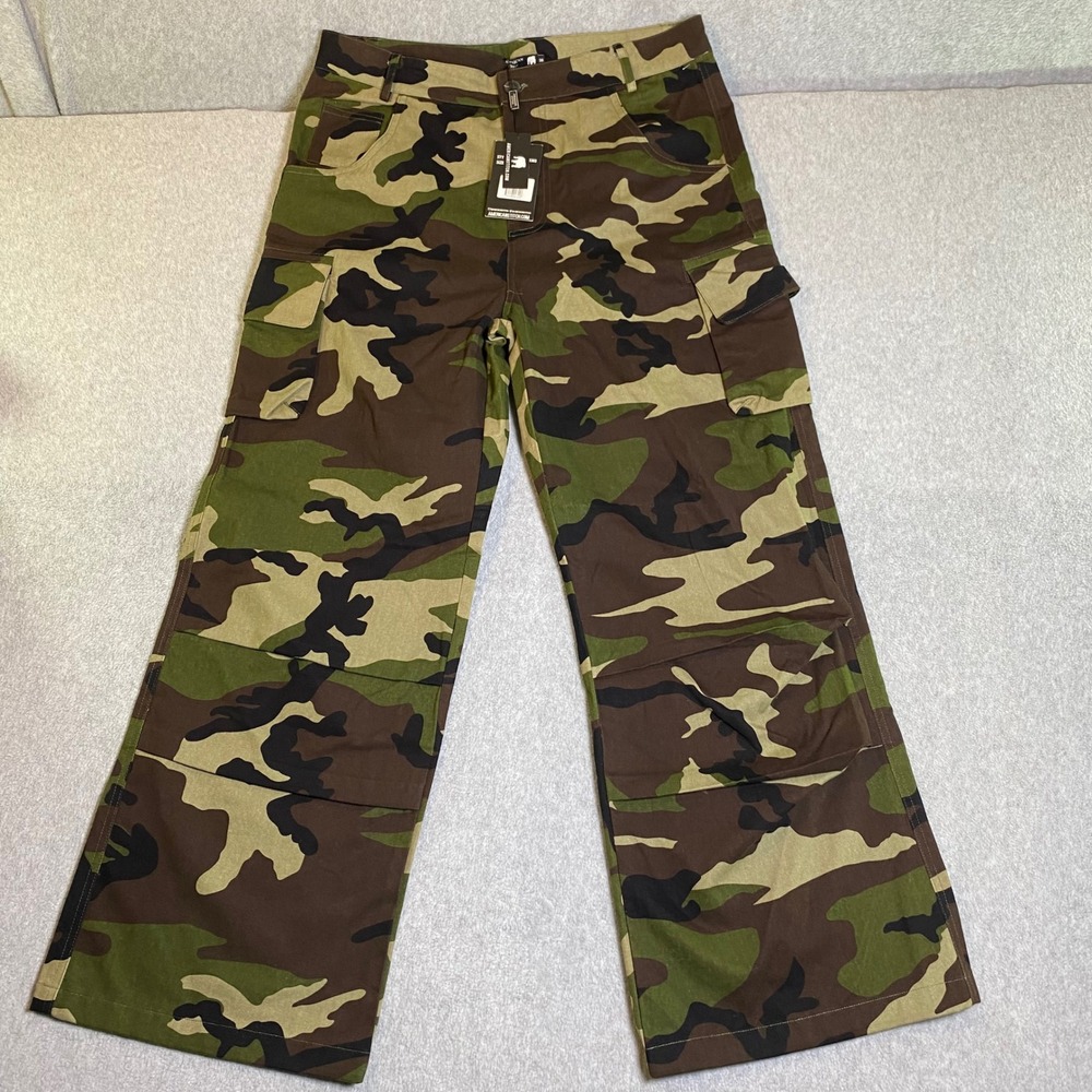 American Stitch Cargo Pants Men's 38 Camo Wide Leg Streetwear Skater Rugged NWT